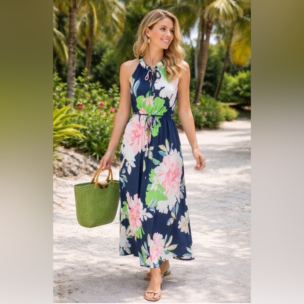 Tommy Hilfiger NWT Size 14  Floral Midi Dress